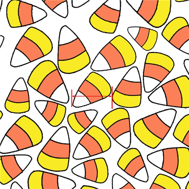 Candy Corn Halloween Textured Liverpool/ Bullet Fabric with a textured feel FeeFiFauxLeather