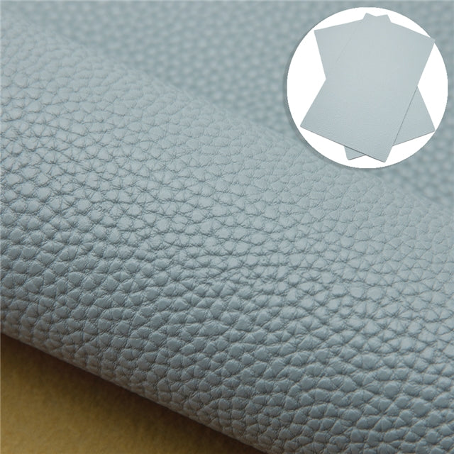 Solid Small Litchi Printed Faux Leather Sheet FeeFiFauxLeather