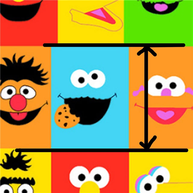 Sesame Street Textured Liverpool/ Bullet Fabric FeeFiFauxLeather