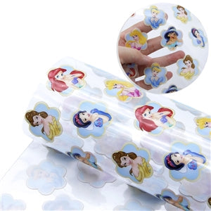 Princesses Printed See Through Vinyl ,Clear, Transparent Vinyl Sheet FeeFiFauxLeather