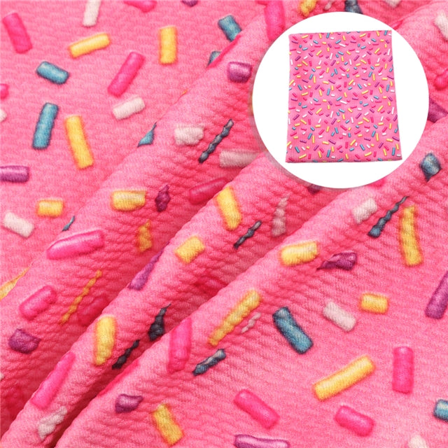 Donut Sprinkles Textured Liverpool/ Bullet Fabric FeeFiFauxLeather