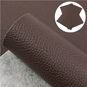 Solid Big Litchi Printed Faux Leather Sheet FeeFiFauxLeather