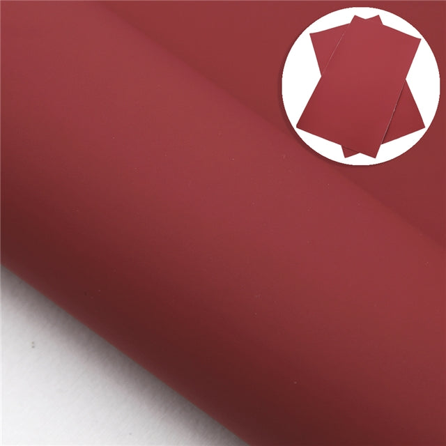 Plain Matte Printed Faux Leather Sheet FeeFiFauxLeather