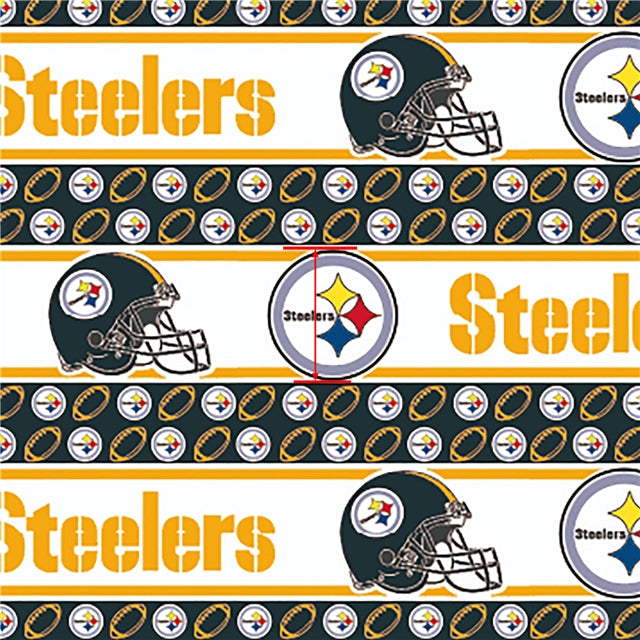 Steelers Football Textured Liverpool/ Bullet Fabric FeeFiFauxLeather