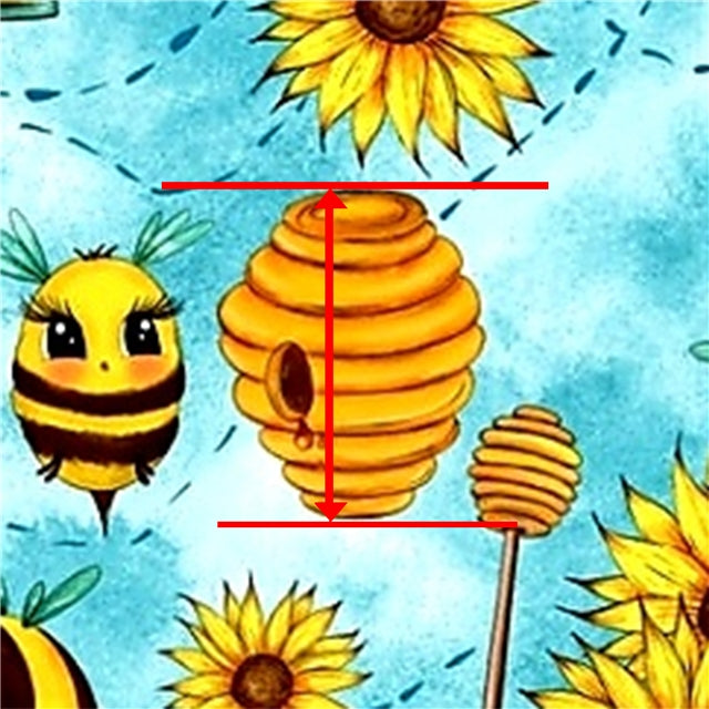 Bees and Hives Printed See Through Sheet  Clear Transparent Sheet FeeFiFauxLeather