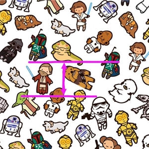 Star Wars Printed See Through Vinyl ,Clear, Transparent Vinyl Sheet FeeFiFauxLeather