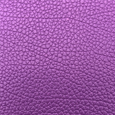 Solid Small Litchi Printed Faux Leather Sheet Litchi has a pebble like feel with bright colors