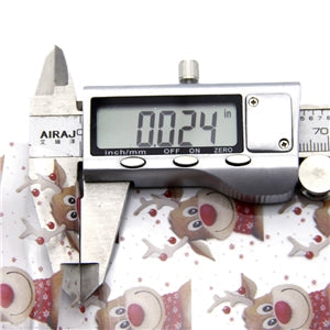 Reindeer Printed See Through, Clear, Transparent Sheet FeeFiFauxLeather