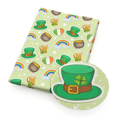 St Patrick’s Day Leprechaun Textured Liverpool/ Bullet Fabric with a textured feel