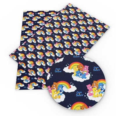 Care Bears Litchi Printed Faux Leather Sheet