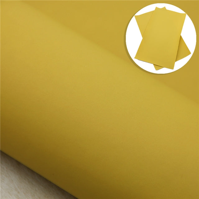 Plain Matte Printed Faux Leather Sheet FeeFiFauxLeather