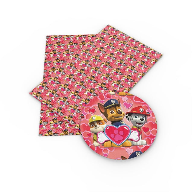 Paw Patrol Textured Liverpool/ Bullet Fabric FeeFiFauxLeather