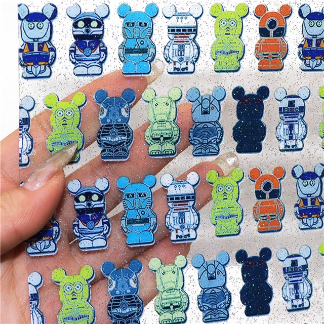 Star Wars Mouse Printed See Through Sheet  Clear Transparent Sheet FeeFiFauxLeather