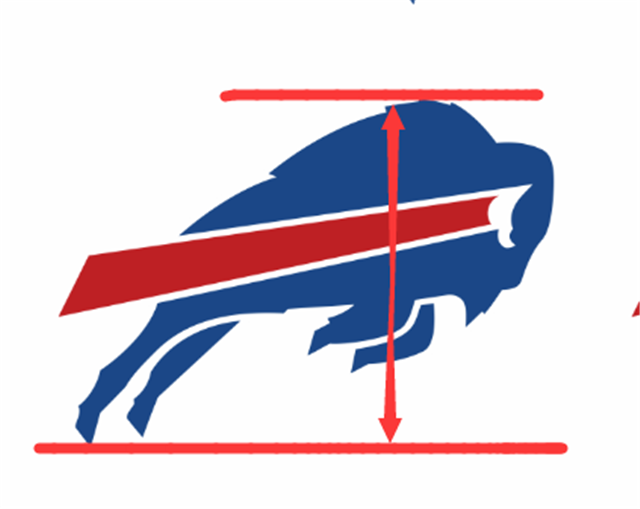 Buffalo Bills Football Printed Faux Leather Sheet FeeFiFauxLeather
