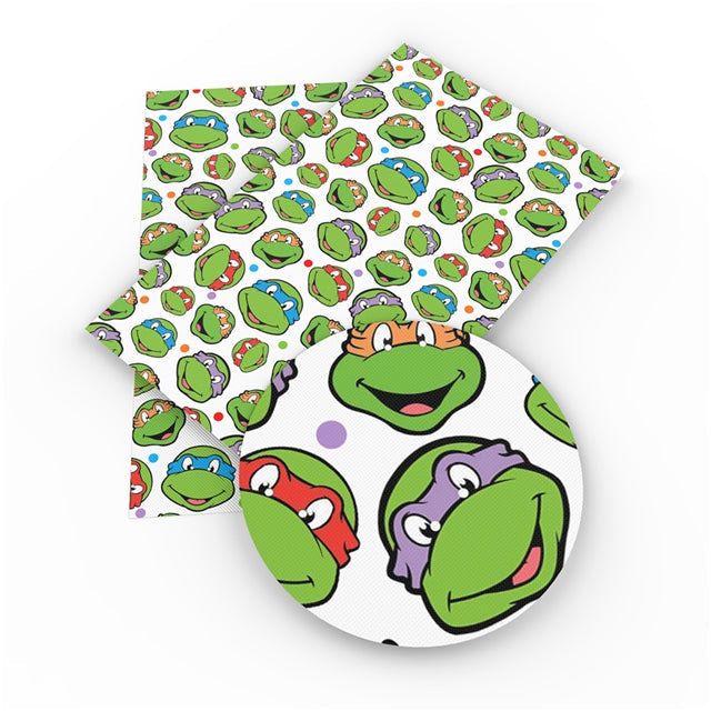 Teenage Mutant Ninja Turtles Printed Smooth Faux Leather Sheet FeeFiFauxLeather