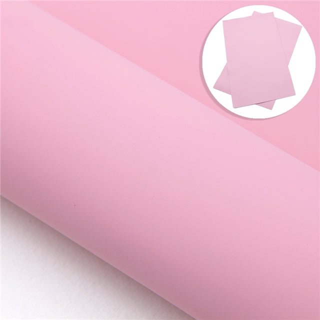 Plain Matte Printed Faux Leather Sheet FeeFiFauxLeather