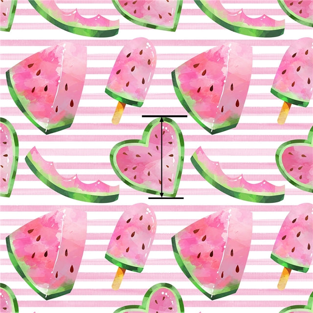 Watermelon Printed See Through Sheet  Clear Transparent Sheet FeeFiFauxLeather