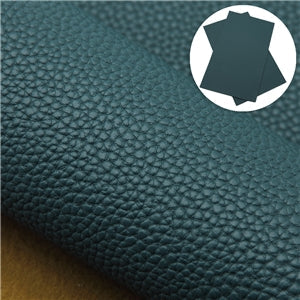 Solid Small Litchi Printed Faux Leather Sheet FeeFiFauxLeather