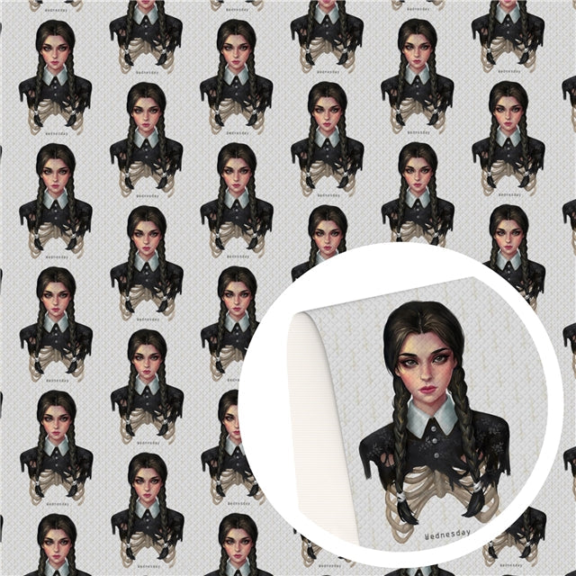 Wednesday Litchi Printed Faux Leather Sheet Litchi has a pebble like feel with bright colors FeeFiFauxLeather