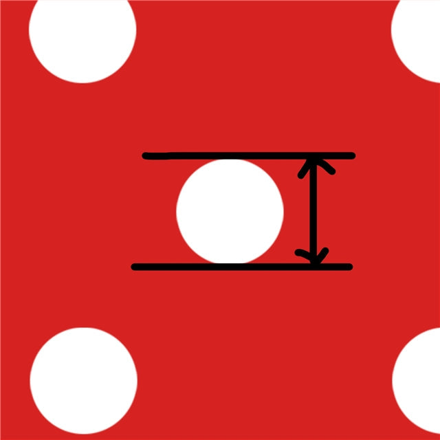 Red with White Polka Dots Litchi Printed Faux Leather Sheet FeeFiFauxLeather