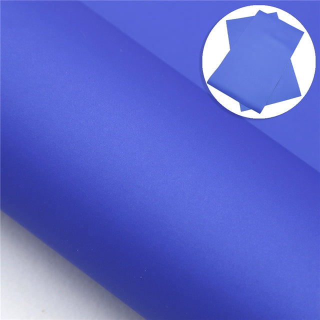 Plain Matte Printed Faux Leather Sheet FeeFiFauxLeather