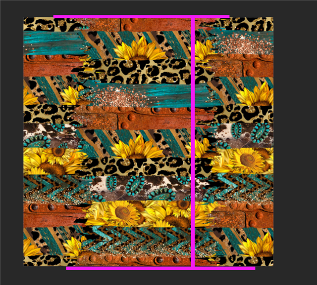 Brush Strokes Western Sunflower Textured Liverpool/ Bullet Fabric FeeFiFauxLeather