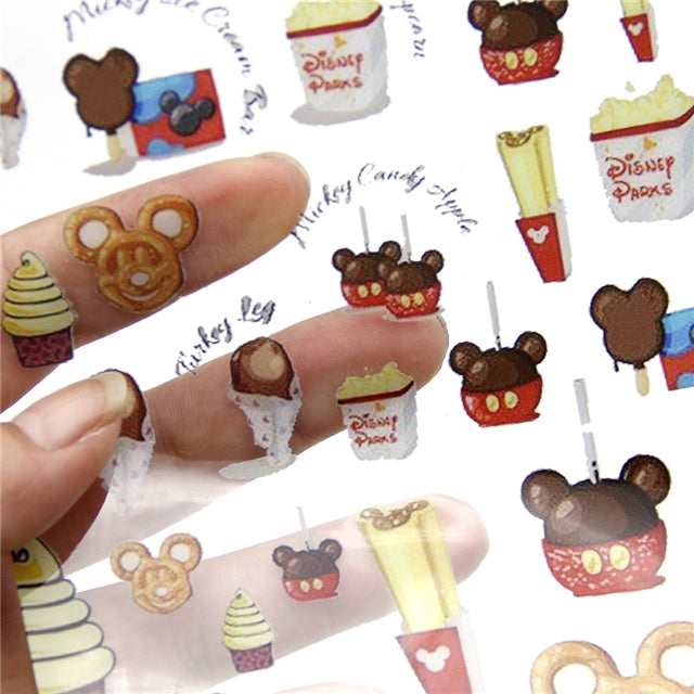 Mouse Snacks Printed See Through, Transparent Vinyl Sheet FeeFiFauxLeather