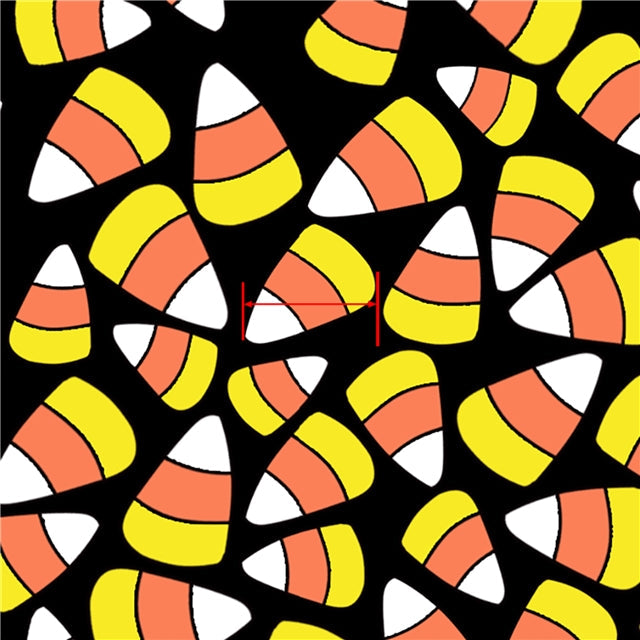 Candy Corn Halloween Textured Liverpool/ Bullet Fabric FeeFiFauxLeather