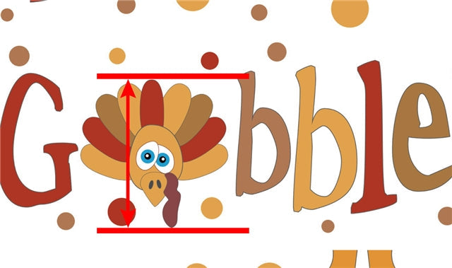 Thanksgiving Turkey Litchi Printed Faux Leather Sheet FeeFiFauxLeather