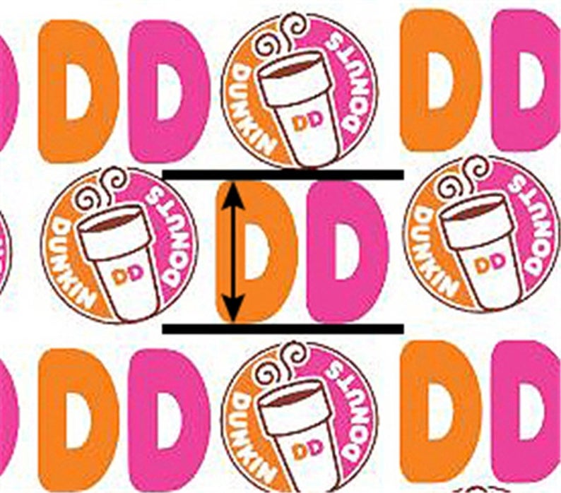 Dunkin’ Donuts Smooth Printed Faux Leather Sheet FeeFiFauxLeather