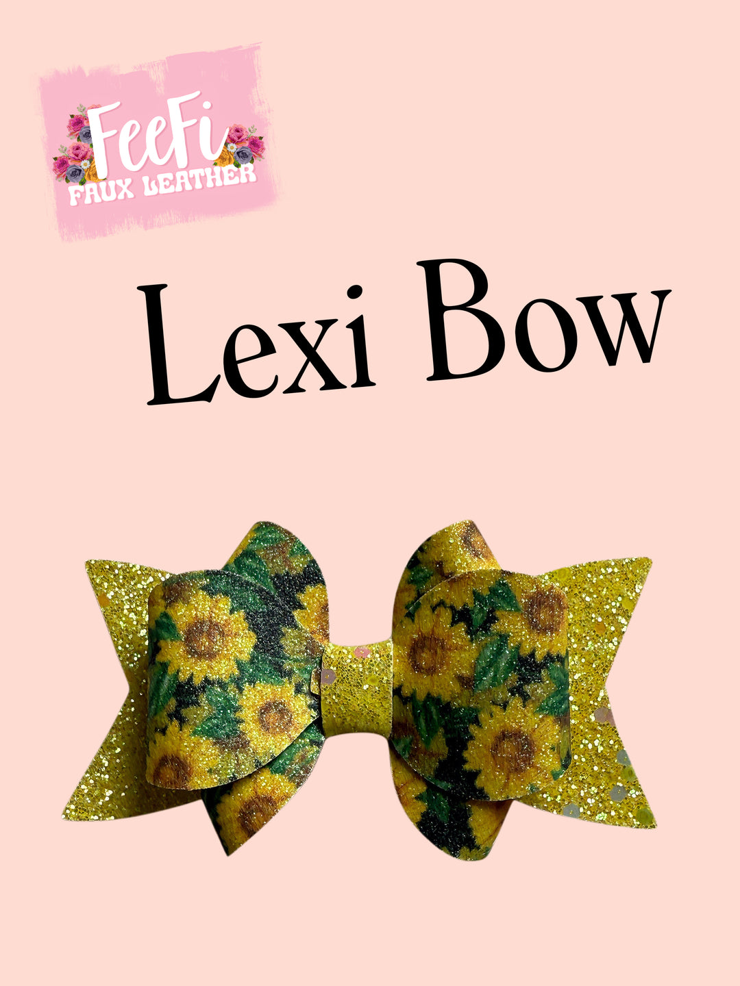Lexi Bow Die for Making 4 Inch Hair Bows FeeFiFauxLeather