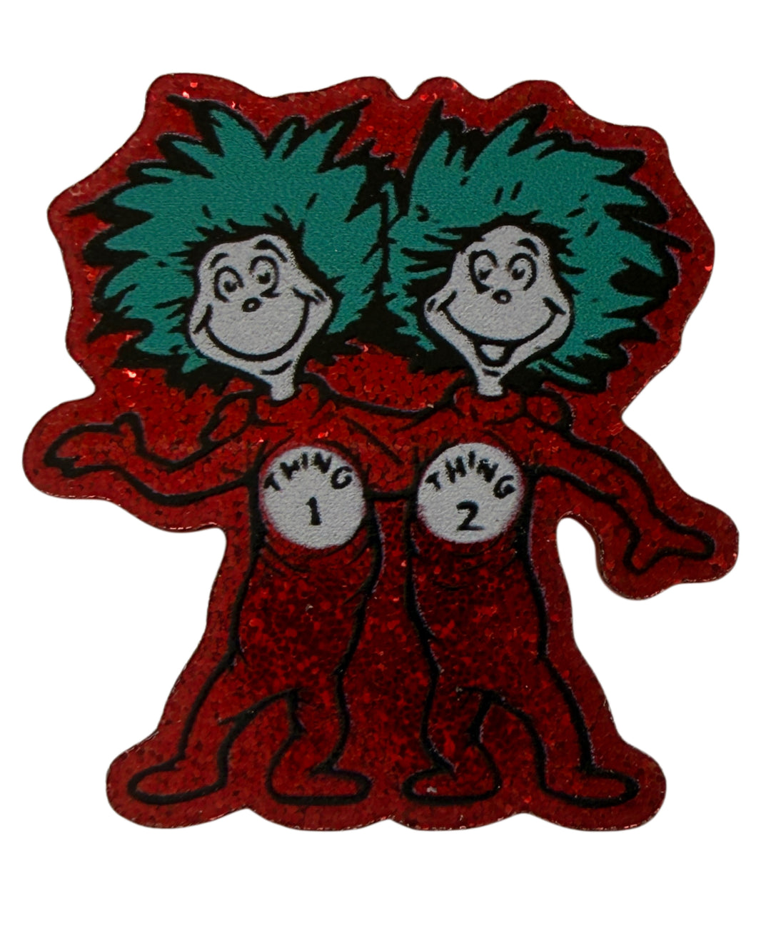 Dr Seuss Thing 1 and Thing 2 Resin 5 piece set FeeFiFauxLeather