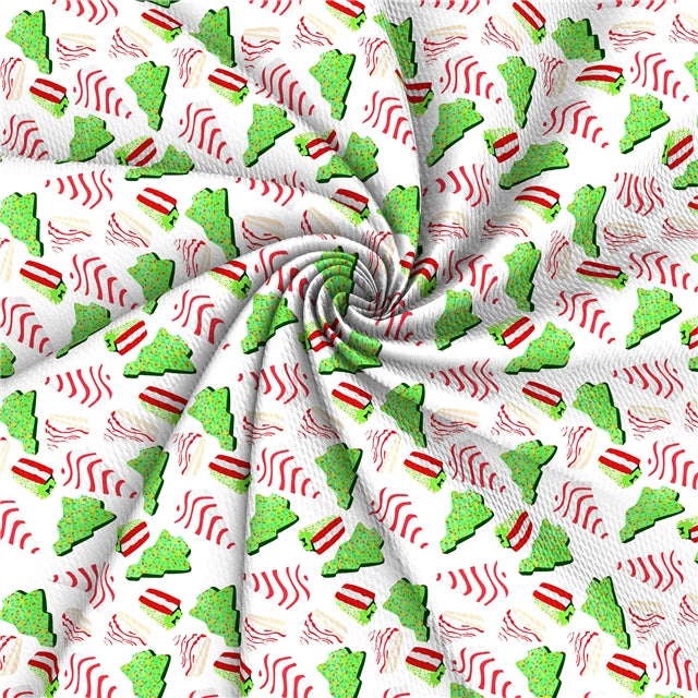 Christmas Snacks Tree Textured Liverpool/ Bullet Fabric