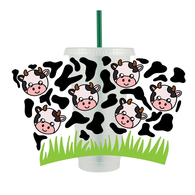 Animals UV DTF Wrap for 24 oz Tapered Cup, Permanent and Ready to Apply,Cup Wrap ready to ship