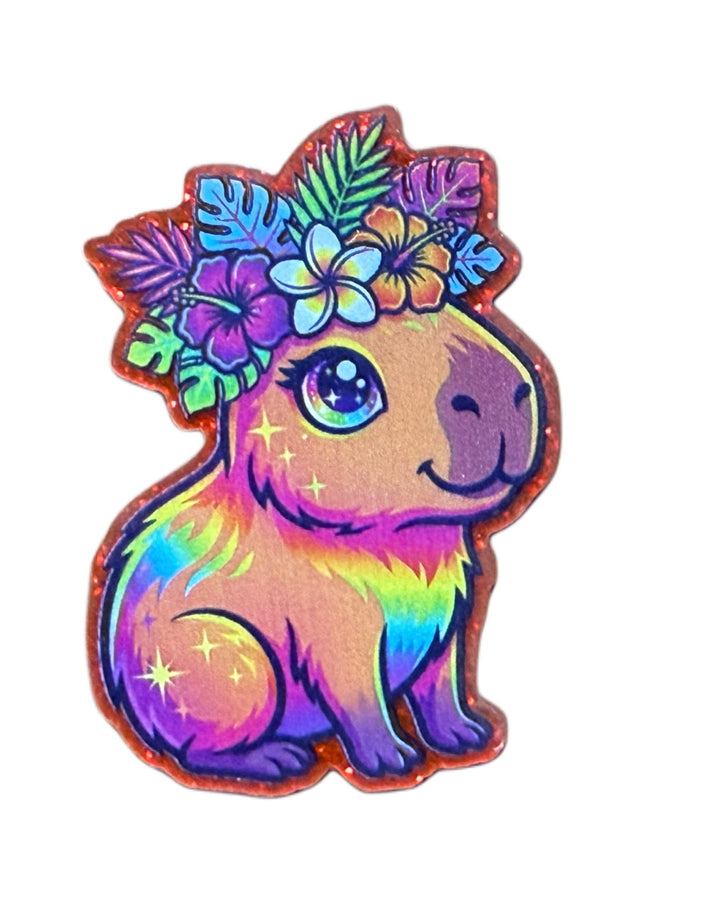 Capybara Glitter Resin 5 piece set FeeFiFauxLeather