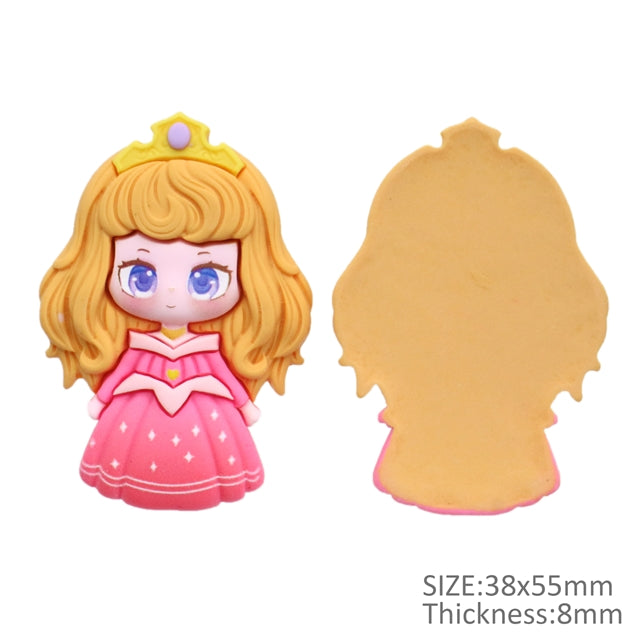 3-D Princess Flat Back Resin Centerpiece