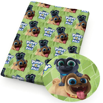 Puppy Dog Pals Textured Liverpool/ Bullet Fabric with a textured feel