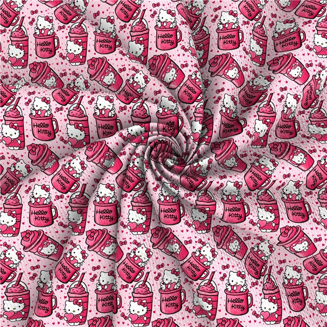 Hello Kitty Textured Liverpool/ Bullet Fabric with a textured feel