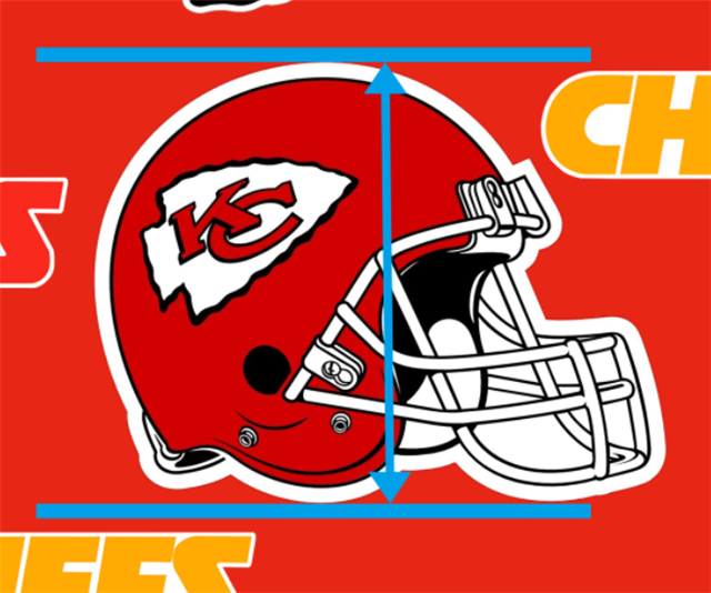 Chiefs Football Team Textured Liverpool/ Bullet Fabric with a textured feel
