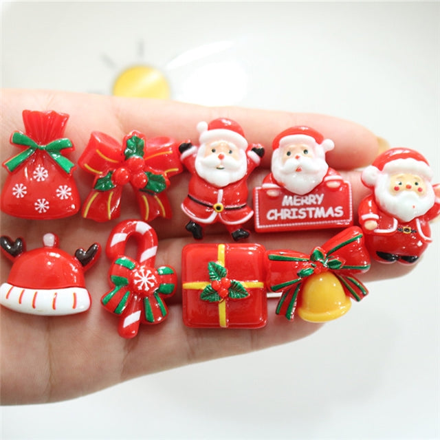 3-D Christmas Flat Back Resin Centerpiece 2 pieces per order