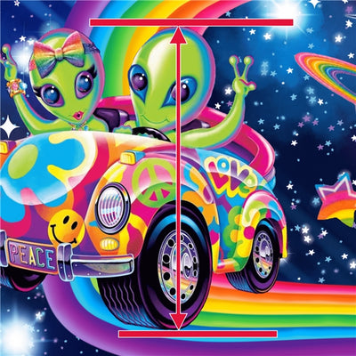 Lisa Frank Litchi Printed Faux Leather Sheet Litchi has a pebble like feel with bright colors