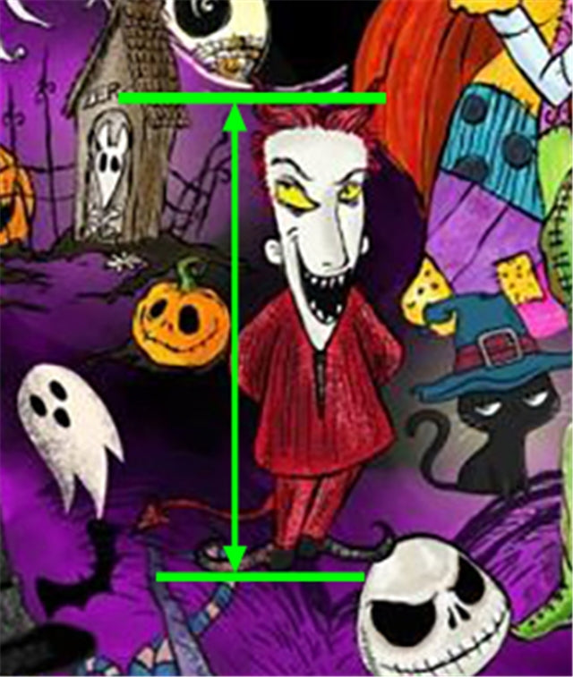 The Nightmare Before Christmas Printed See Through Clear Transparent Sheet