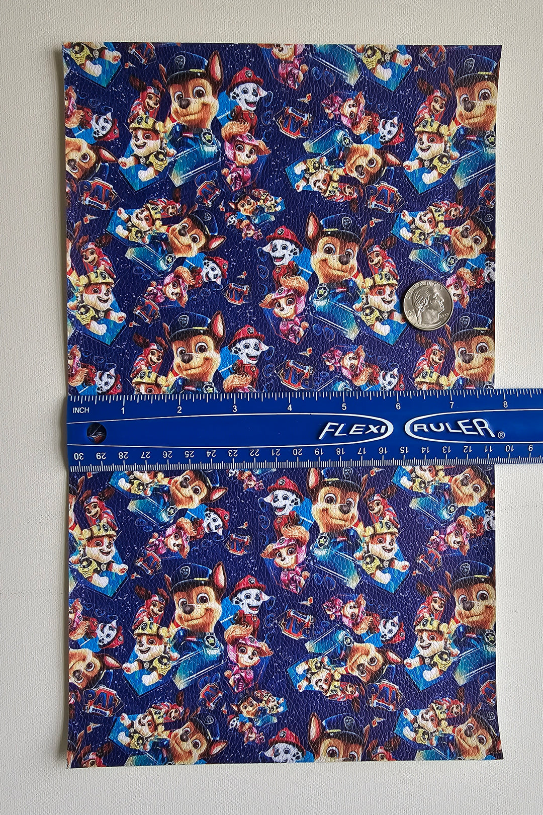 Paw Patrol Litchi Printed Faux Leather Sheet