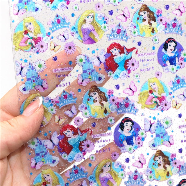 Princesses Printed See Through Sheet  Clear Transparent Sheet