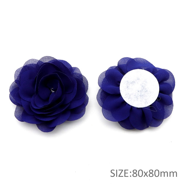 3 1/4" to 3 1/2” Large Mesh Flower, Multiple Colors To Choose From