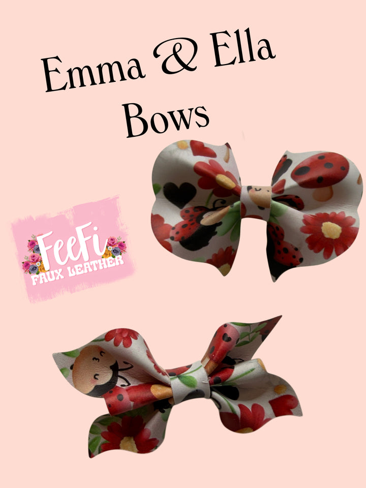 Emma & Ella 3 Inch Pinch Bow Cutting Die for Making Bows FeeFiFauxLeather