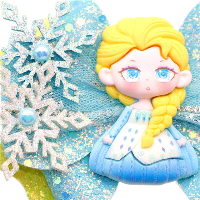 Frozen Printed Faux Leather Pre-Cut Bow Includes Centerpiece