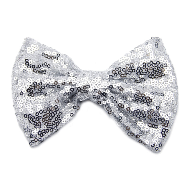 Large 5 Inch Sequin Bows Multiple Colors Sequin Bows, 5" Glitter Bows