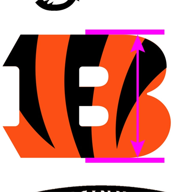 Bengals Football Team Litchi Printed Faux Leather Sheet Litchi has a pebble like feel with bright colors