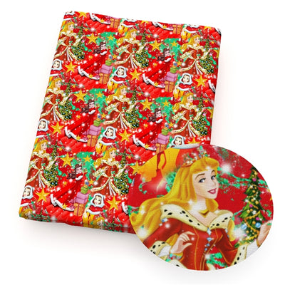 Christmas Princesses Textured Liverpool/ Bullet Fabric with a textured feel